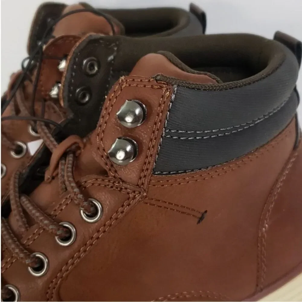 NEW! Men's Goodfellow Maxwell Brown High Top Lace-Up Sneaker Boots